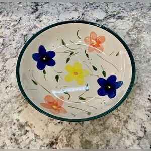 Vintage Dansk Designs "Tuscany" Pattern Floral Ceramic Serving Bowl